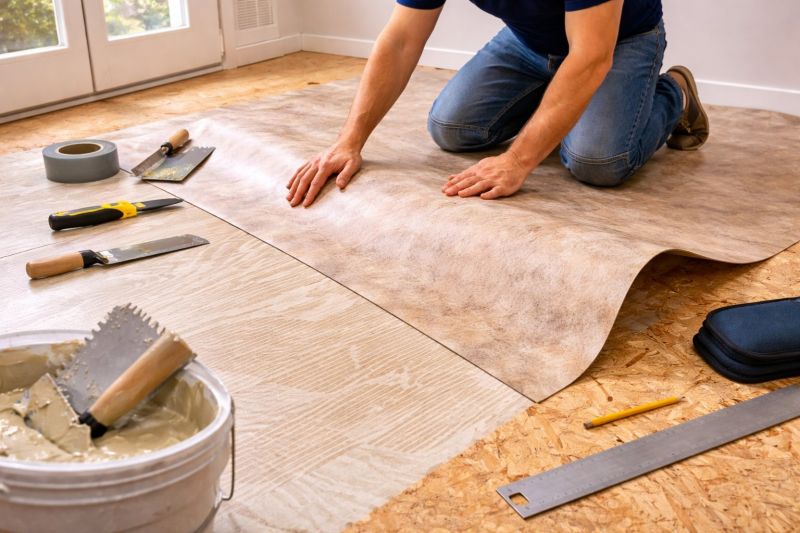 Sheet Linoleum Installation in Frisco, TX